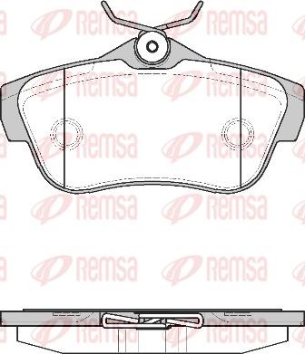 Remsa 1299.00 - Brake Pad Set, disc brake www.autospares.lv