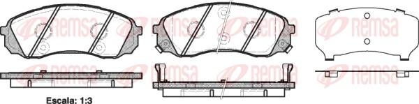 Remsa 1291.02 - Bremžu uzliku kompl., Disku bremzes www.autospares.lv