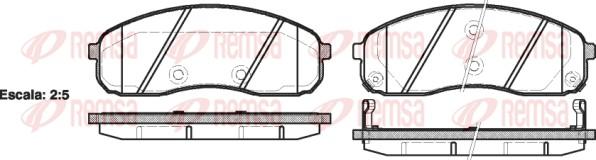 Remsa 1244.02 - Bremžu uzliku kompl., Disku bremzes www.autospares.lv