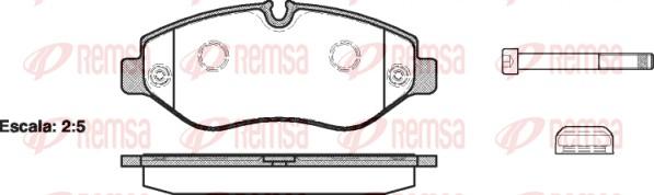 Remsa 1245.00 - Bremžu uzliku kompl., Disku bremzes autospares.lv