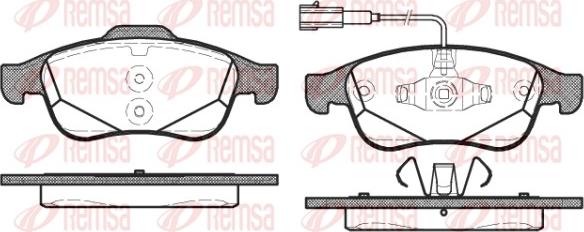 Remsa 1248.02 - Bremžu uzliku kompl., Disku bremzes autospares.lv