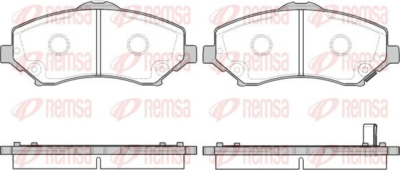 Remsa 1259.02 - Bremžu uzliku kompl., Disku bremzes www.autospares.lv