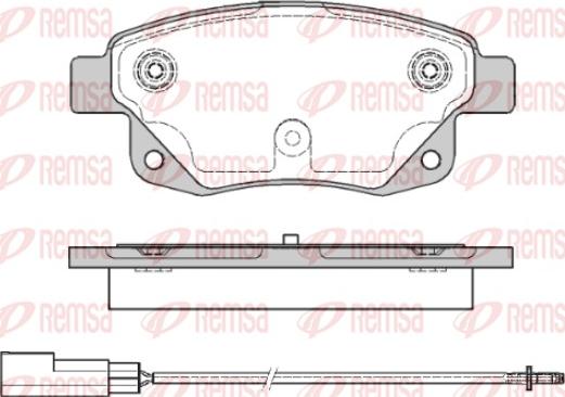 Remsa 1252.01 - Bremžu uzliku kompl., Disku bremzes www.autospares.lv