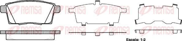 Remsa 1268.00 - Brake Pad Set, disc brake www.autospares.lv