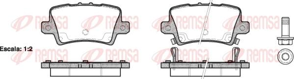 Remsa 1206.02 - Brake Pad Set, disc brake www.autospares.lv