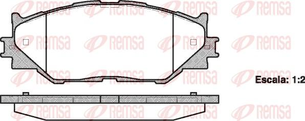 Remsa 1201.00 - Bremžu uzliku kompl., Disku bremzes www.autospares.lv