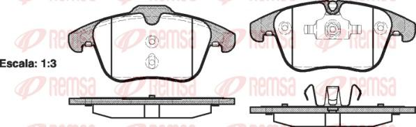 Remsa 1219.00 - Bremžu uzliku kompl., Disku bremzes autospares.lv