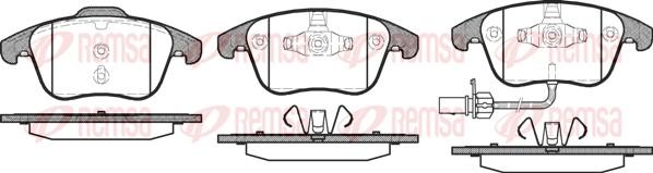 Remsa 1219.11 - Bremžu uzliku kompl., Disku bremzes autospares.lv