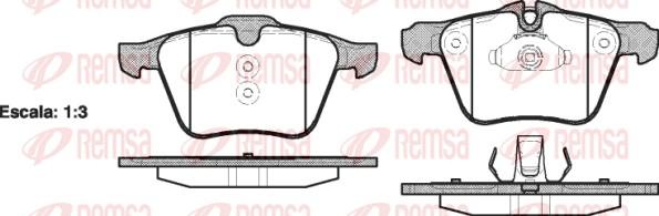 Remsa 1217.00 - Bremžu uzliku kompl., Disku bremzes autospares.lv