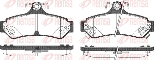 Remsa 1285.12 - Bremžu uzliku kompl., Disku bremzes autospares.lv