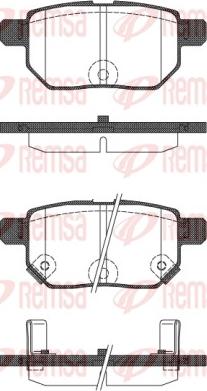 Remsa 1286.22 - Brake Pad Set, disc brake www.autospares.lv