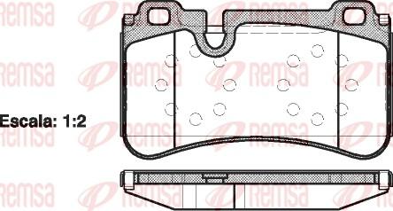 Remsa 1280.00 - Bremžu uzliku kompl., Disku bremzes www.autospares.lv