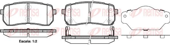 Remsa 1288.02 - Bremžu uzliku kompl., Disku bremzes www.autospares.lv