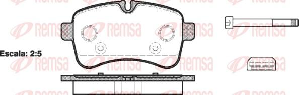 Remsa 1282.00 - Bremžu uzliku kompl., Disku bremzes www.autospares.lv