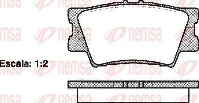 Remsa 1231.00 - Bremžu uzliku kompl., Disku bremzes autospares.lv