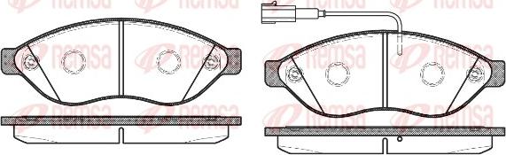 Remsa 1237.12 - Brake Pad Set, disc brake www.autospares.lv