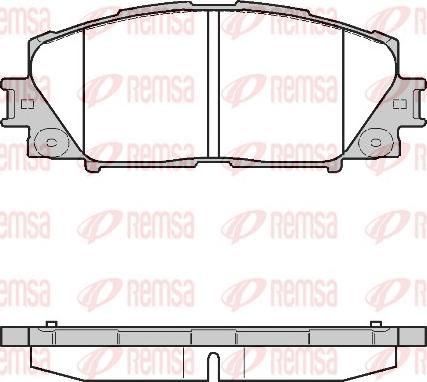 Remsa 1224.10 - Bremžu uzliku kompl., Disku bremzes autospares.lv