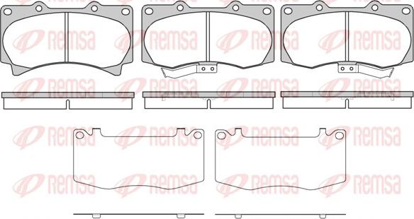 Remsa 1220.02 - Bremžu uzliku kompl., Disku bremzes www.autospares.lv