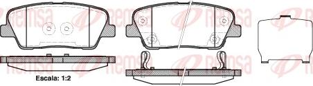 Remsa 1274.02 - Brake Pad Set, disc brake www.autospares.lv