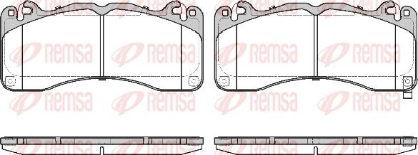 Remsa 1749.02 - Bremžu uzliku kompl., Disku bremzes www.autospares.lv