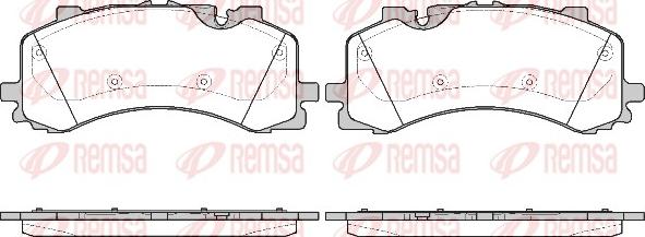 Remsa 1744.00 - Bremžu uzliku kompl., Disku bremzes www.autospares.lv