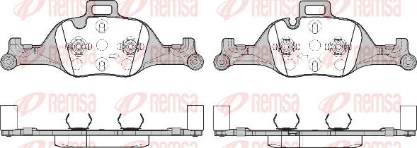 Remsa 1740.00 - Bremžu uzliku kompl., Disku bremzes www.autospares.lv