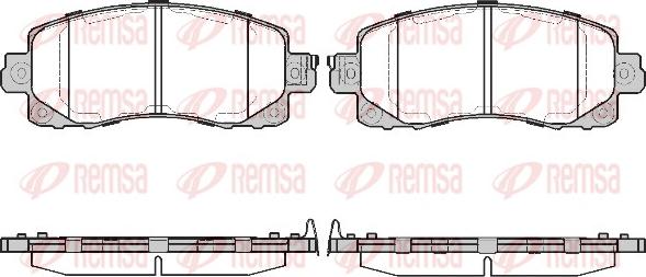 Remsa 1741.04 - Bremžu uzliku kompl., Disku bremzes www.autospares.lv