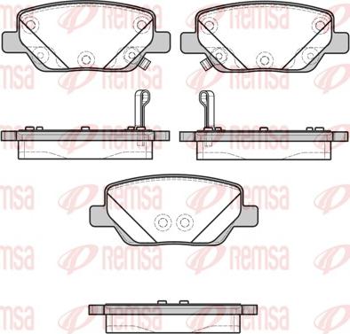 Remsa 1700.02 - Bremžu uzliku kompl., Disku bremzes www.autospares.lv