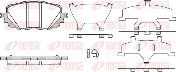 Remsa 1708.00 - Bremžu uzliku kompl., Disku bremzes www.autospares.lv