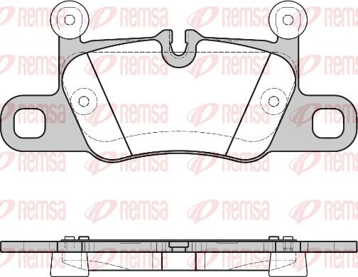 Remsa 1714.00 - Bremžu uzliku kompl., Disku bremzes www.autospares.lv