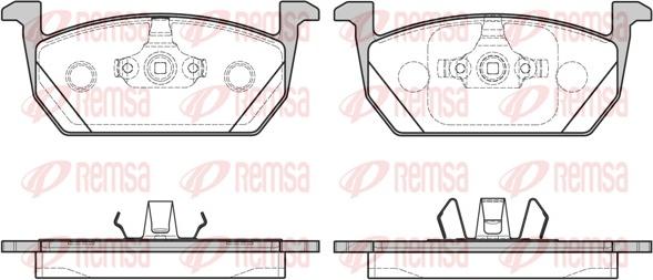 Remsa 1710.00 - Тормозные колодки, дисковые, комплект www.autospares.lv