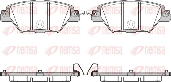 Remsa 1712.04 - Brake Pad Set, disc brake www.autospares.lv