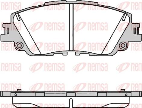 Remsa 1787.00 - Bremžu uzliku kompl., Disku bremzes www.autospares.lv