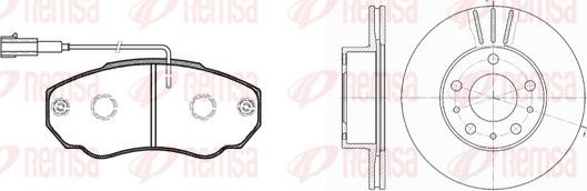 Remsa 8960.00 - Bremžu komplekts, Disku bremzes www.autospares.lv