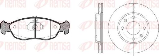 Remsa 8461.02 - Bremžu komplekts, Disku bremzes www.autospares.lv