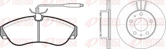 Remsa 8487.00 - Brake Set, disc brakes www.autospares.lv