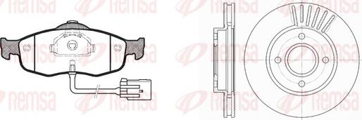 Remsa 8432.00 - Bremžu komplekts, Disku bremzes www.autospares.lv