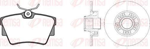 Remsa 8591.20 - Bremžu komplekts, Disku bremzes www.autospares.lv