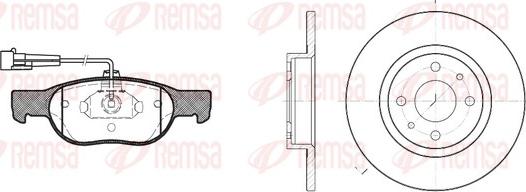 Remsa 8588.00 - Bremžu komplekts, Disku bremzes www.autospares.lv