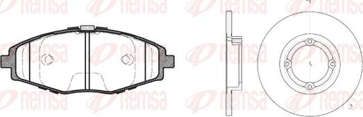 Remsa 8696.00 - Bremžu komplekts, Disku bremzes www.autospares.lv