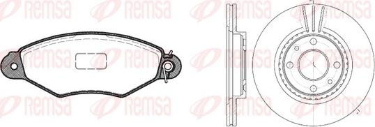 Remsa 8643.05 - Bremžu komplekts, Disku bremzes www.autospares.lv