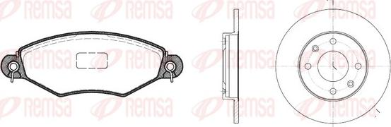 Remsa 8643.06 - Дисковый тормозной механизм, комплект www.autospares.lv