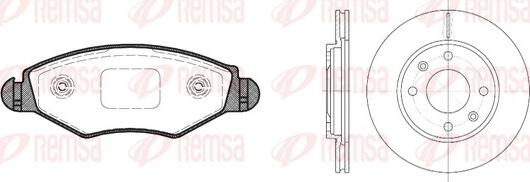 Remsa 8643.03 - Bremžu komplekts, Disku bremzes www.autospares.lv