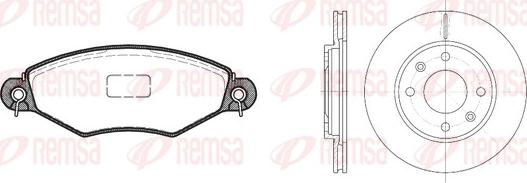 Remsa 8643.07 - Дисковый тормозной механизм, комплект www.autospares.lv