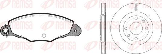 Remsa 8659.01 - Дисковый тормозной механизм, комплект www.autospares.lv