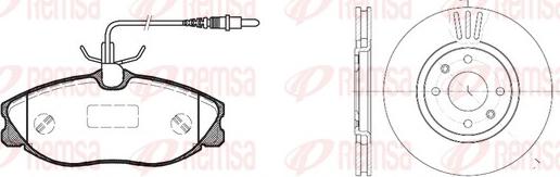 Remsa 8604.00 - Дисковый тормозной механизм, комплект www.autospares.lv