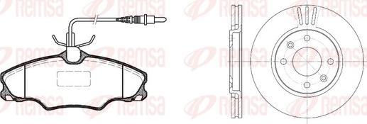 Remsa 8603.00 - Bremžu komplekts, Disku bremzes www.autospares.lv