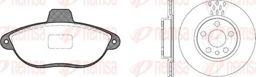 Remsa 8602.00 - Brake Set, disc brakes www.autospares.lv