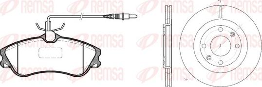 Remsa 8634.00 - Bremžu komplekts, Disku bremzes www.autospares.lv