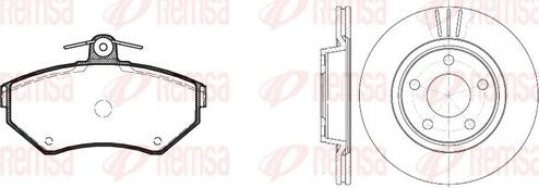 Remsa 8631.02 - Bremžu komplekts, Disku bremzes www.autospares.lv